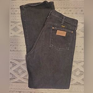 Vintage Wrangler Black Denim Cowboy Cut